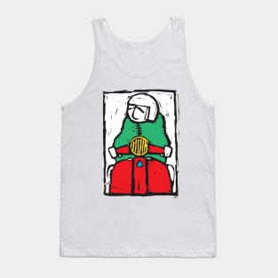 Classic Retro, Vintage,  Scooter, Scooterist, Scootering, Scooter Rider, Mod Art Tank Top